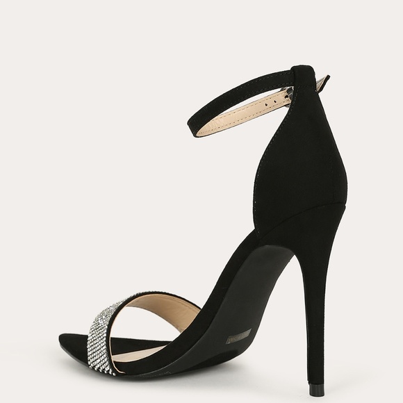 NEW🔥 Rhinestone Crystal Open Toe High Heel Sandal - Picture 4 of 5